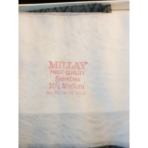 Vintage Thigh High Stockings Hosiery Lingerie by Millay Seamless Size 10 M Nylon - Picture 5 of 10